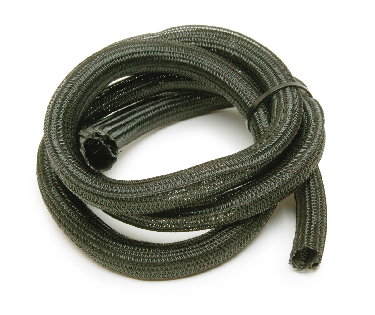 Painless Wiring 70903 Hose and Wire Sleeve, PowerBraid, 3/4 in Diameter, 6 ft, Split, Braided Plastic, Black, Each