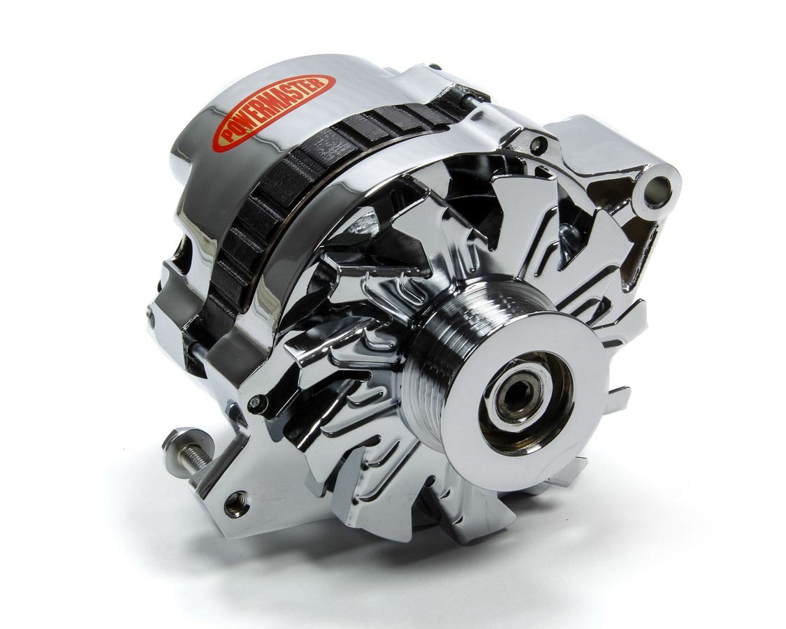 POWERMASTER — POWERMASTER GM TPI Chrome Alternator 105 Amp