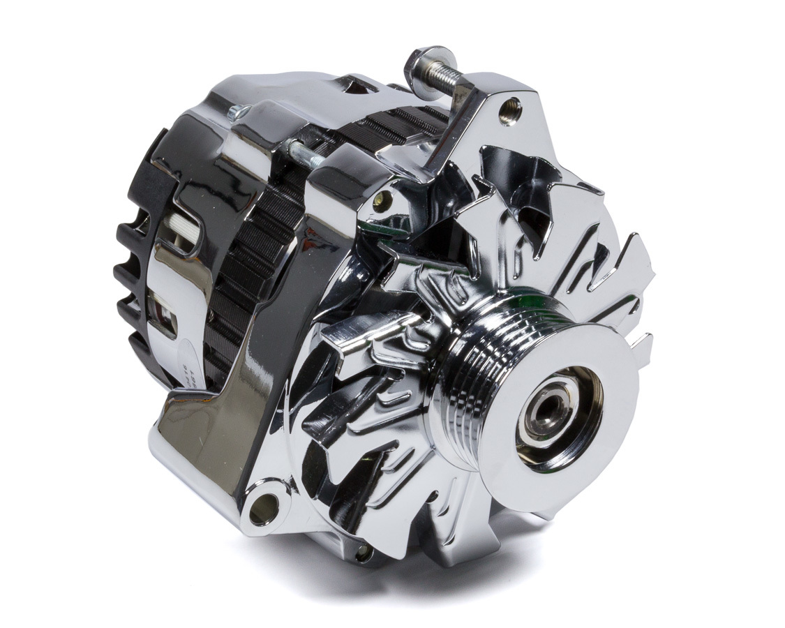 POWERMASTER — POWERMASTER Chrome GM CS130 140 Amp Alternator