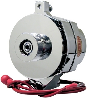 POWERMASTER — POWERMASTER Chrome Ford 150 amp Upgrade Alternator