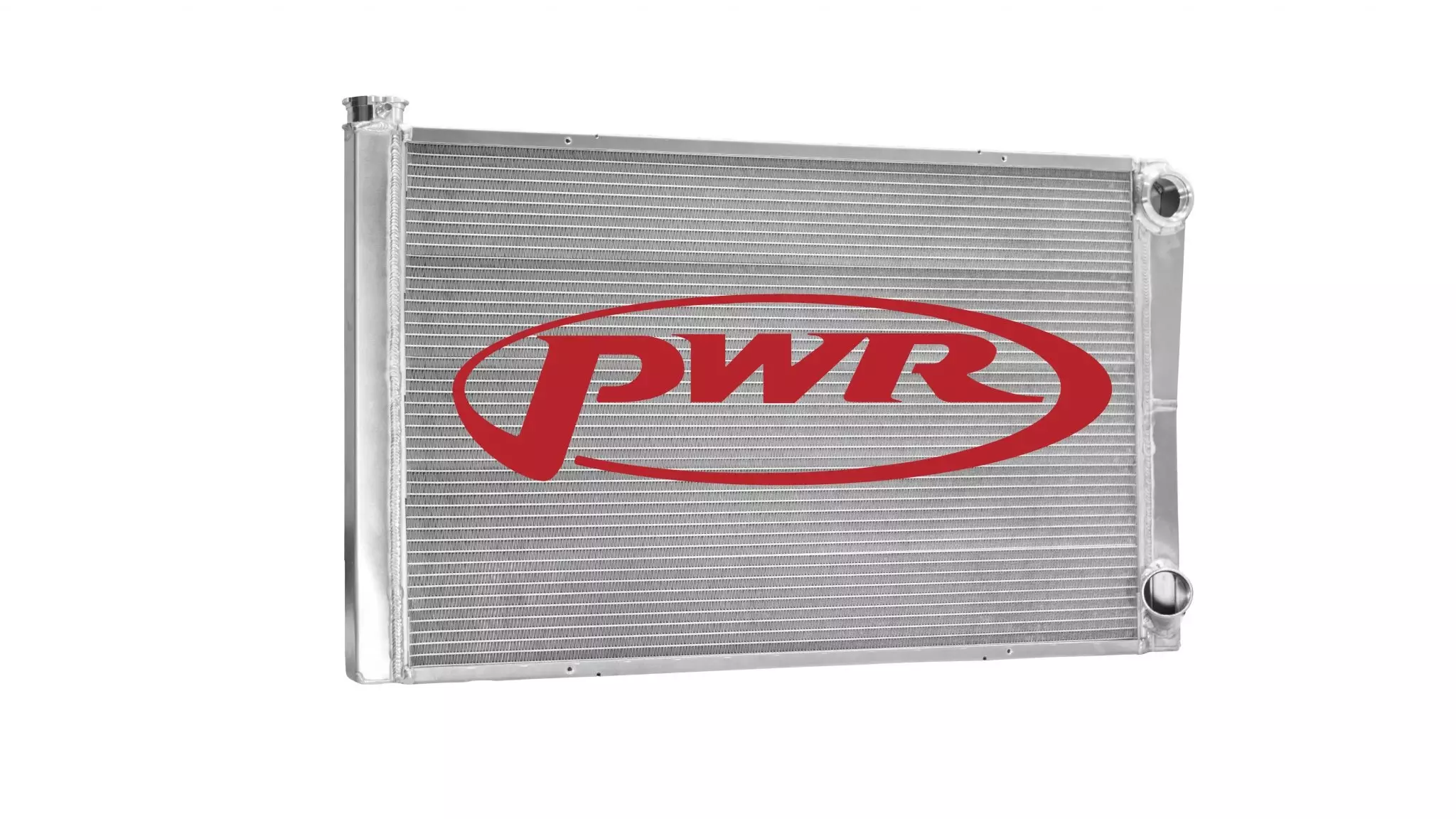 PWR 902-31190 Radiator, 31 in W x 19 in H x 1-3/4 in D, Dual Pass, Passenger Side Inlet, Passenger Side Outlet, Aluminum, Natural, Universal, Each