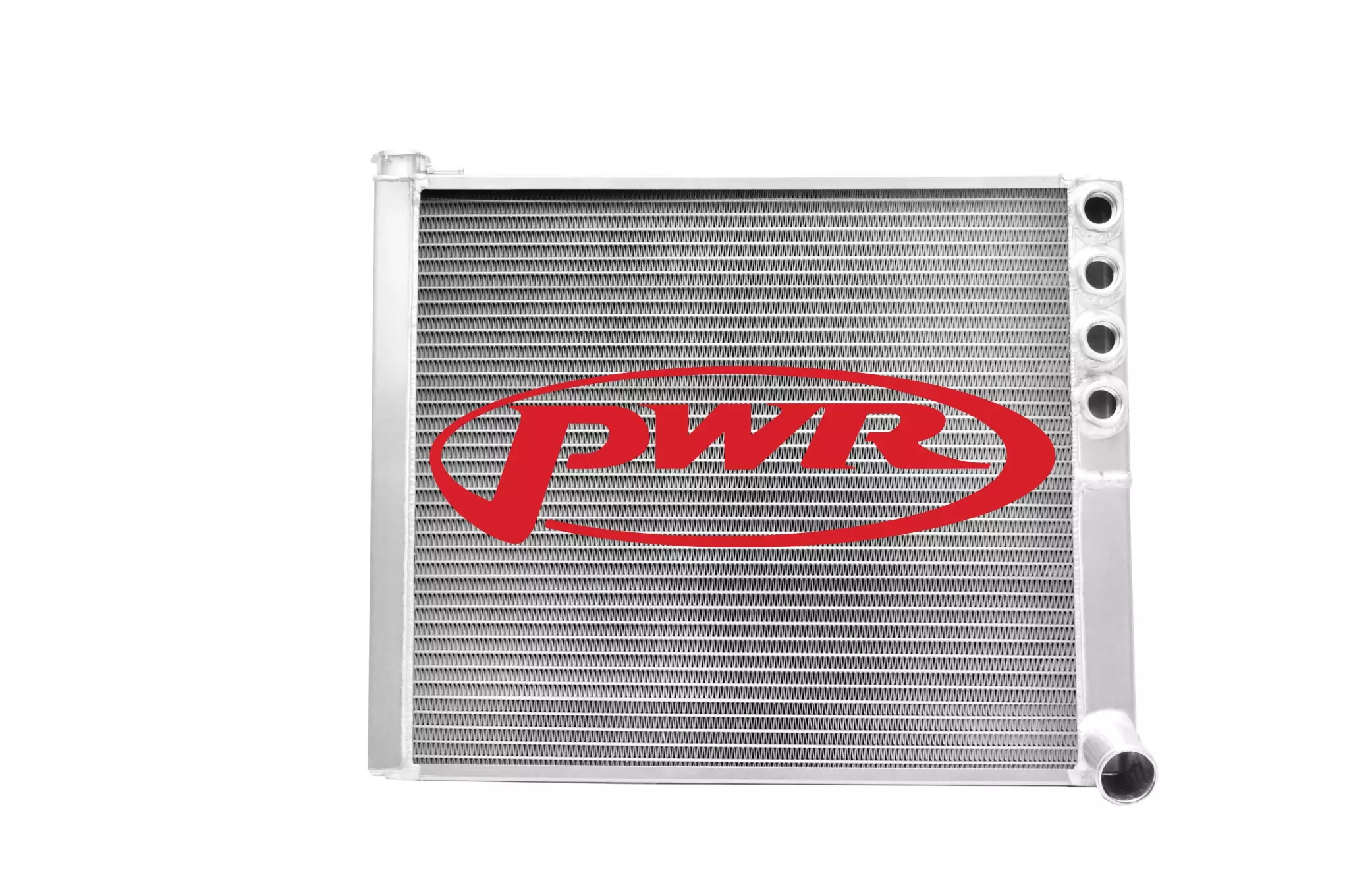 PWR 943-20175 Radiator, Sprint Cross Flow, 20-1/2 in W x 17 in H x 1-3/4 in D, Passenger Side Inlet, Passenger Side Outlet, Aluminum, Natural, Sprint Car, Each