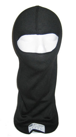 PXP Racewear 1411 Head Sock, Single Eyeport, SFI 3.3, Single Layer, Lenzing FR, Black, One Size Fits All, Each