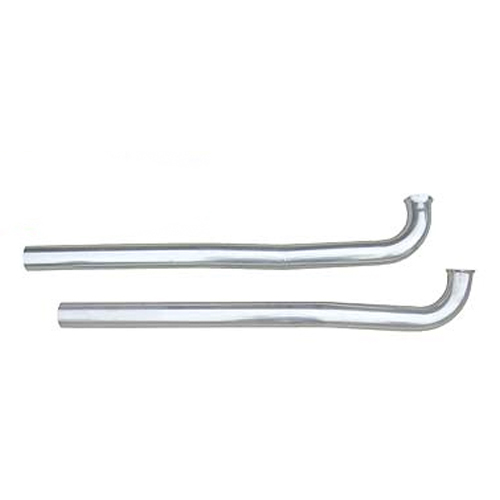 Pypes Exhaust DGA20S23 Intermediate Pipes, 2-1/2 in Diameter, Stainless, Natural, Pypes Exhaust, Stock 2/3-Bolt Manifolds, Pontiac Ho / Ram Air 1964-81, Pair