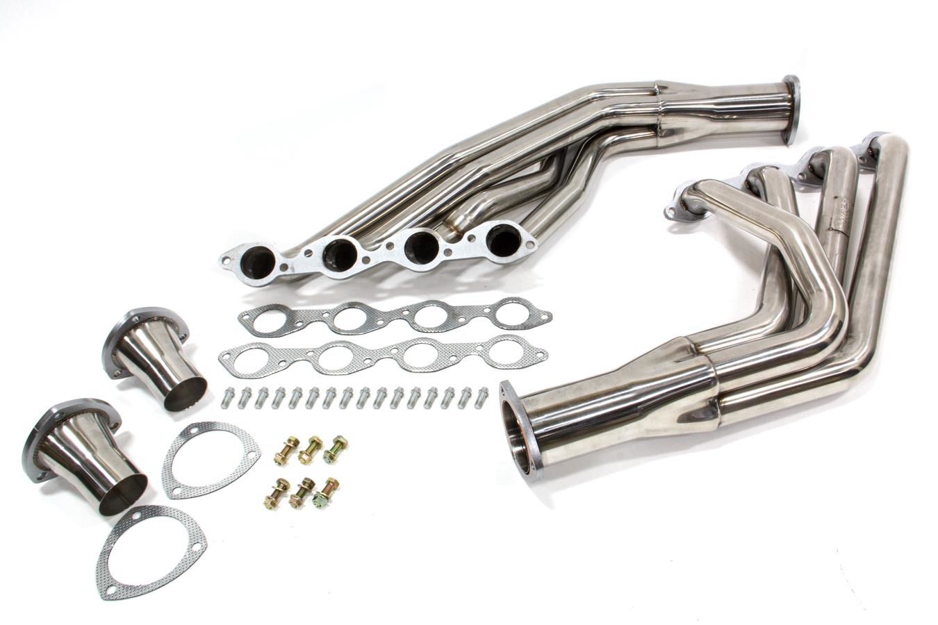 Pypes Exhaust HDR100S Headers, 2 in Primary, 3-1/2 in Collector, Stainless, Natural, Big Block Chevy, GM F-Body / X-Body 1967-74, Pair
