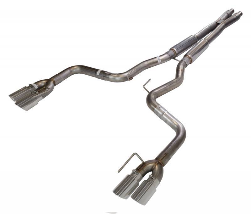 Pypes X-Bomb Exhaust Systems SFM87MX System, X-Bomb, Cat-Back, Stainless Steel, Natural, X-Pipe, Polished Tip, Ford, 5.0L, Kit thumbnail 3