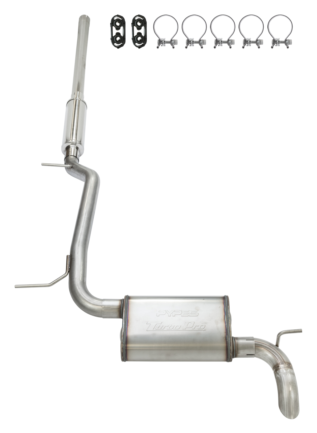 PYPES PERFORMANCE EXHAUST — PYPES PERFORMANCE EXHAUST 07-18 Jeep JK Cat Back Exhaust