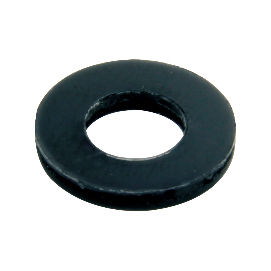 Pyrotect Safety NW.25 Flat Washer, 1/4 in ID, 1/2 in OD, Nylon, Black, Each