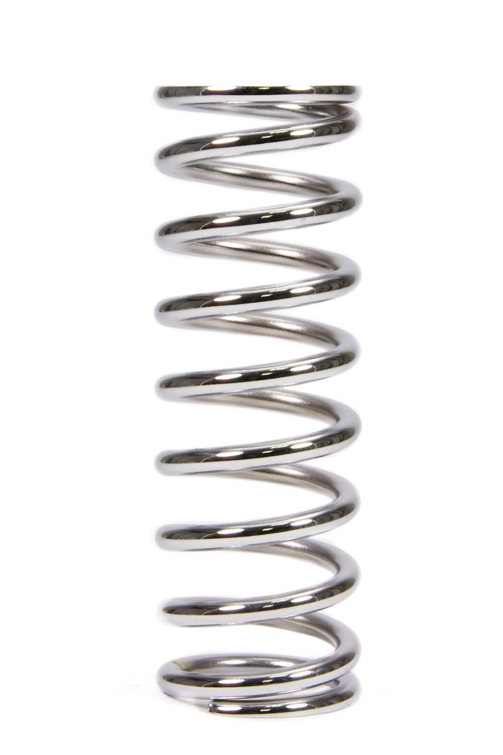 QA1 10CS225 Coil Spring, Coil-Over, 2.500 in ID, 10.000 in Length, 225 lb/in Spring Rate, Steel, Chrome, Each