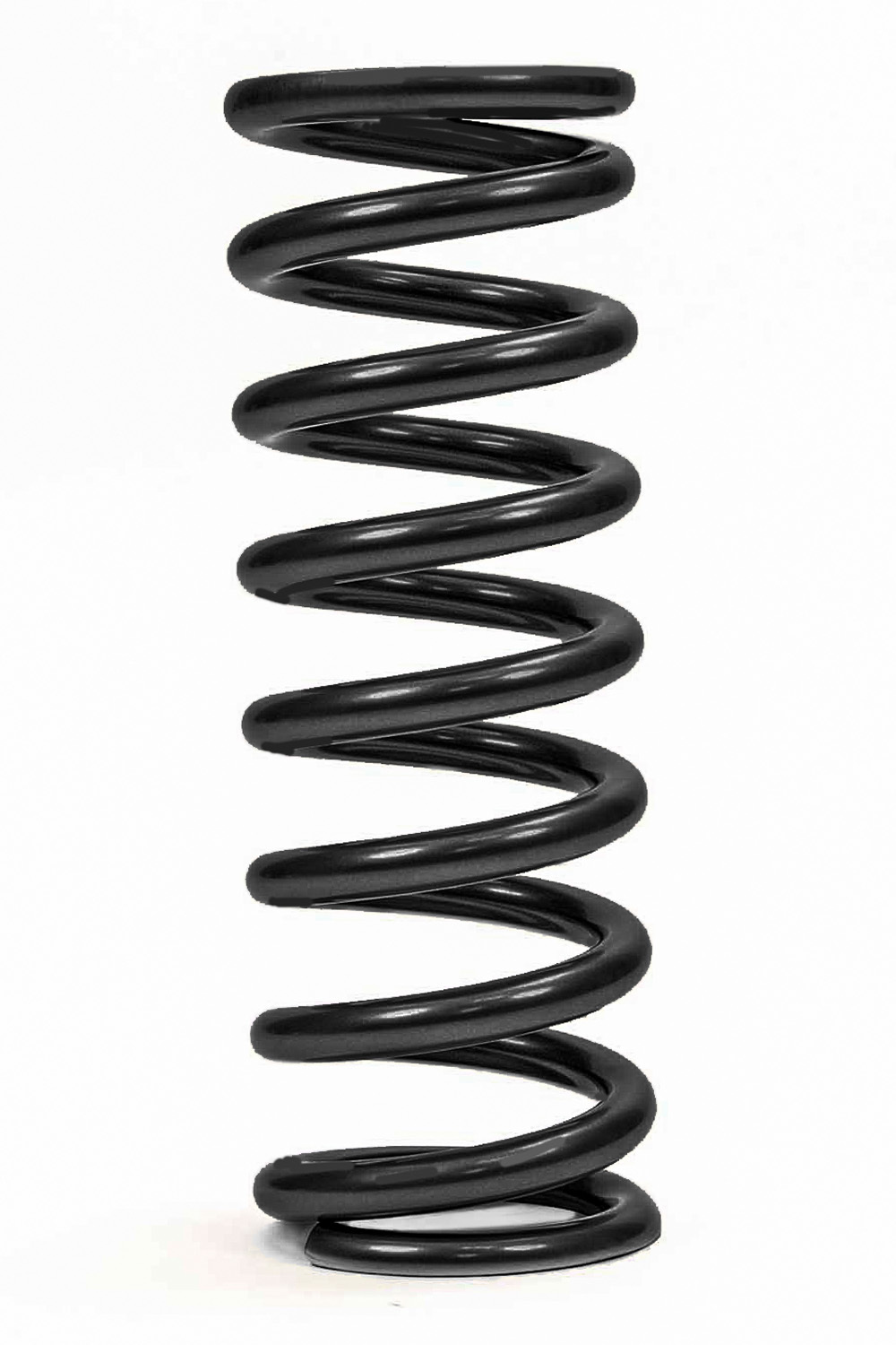 QA1 10HT100B Coil Spring, Coil-Over, 2.500 in ID, 10.000 in Length, 100 lb/in Spring Rate, Steel, Black Powder Coat, Each