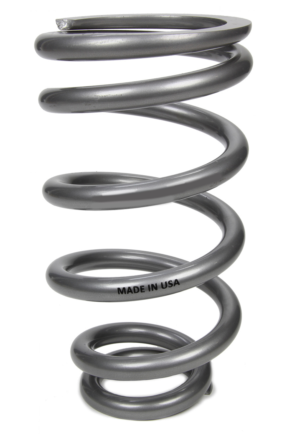 Coil Spring - Coil-Over - 4.100 in ID - 10.000 in Length - 450 lb/in Spring Rate - Steel - Silver Powder Coat - Each