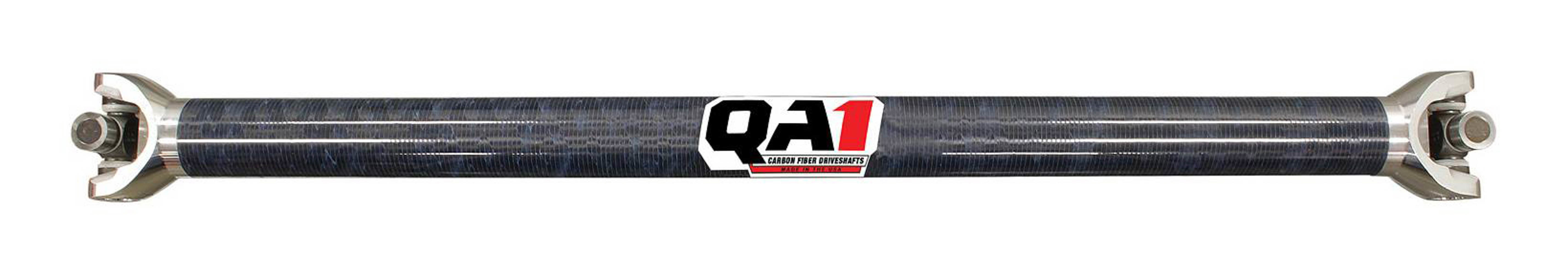 QA1 JJ-11219 Drive Shaft, Dirt Late Model, 37 in Long, 2.25 in OD, 1310 U-Joints, Carbon Fiber, Universal, Each