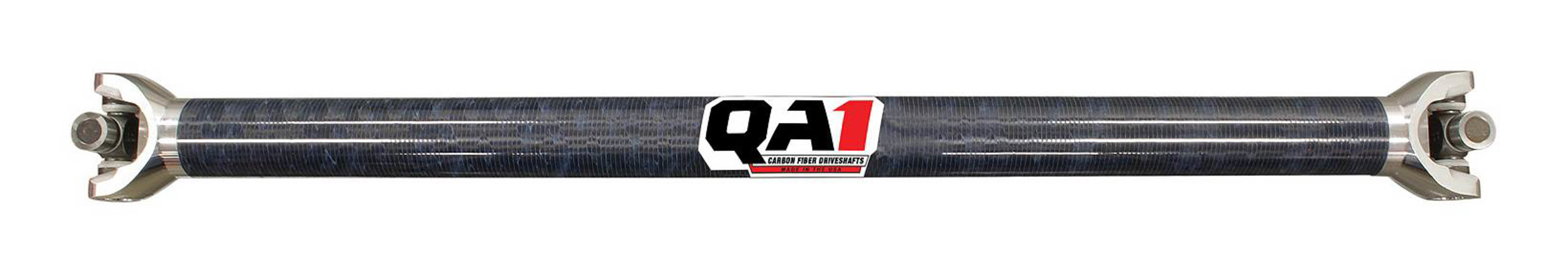 QA1 JJ-11246 Drive Shaft, Dirt Late Model, 34.5 in Long, 2.25 in OD, 1310 U-Joints, Carbon Fiber, Universal, Each