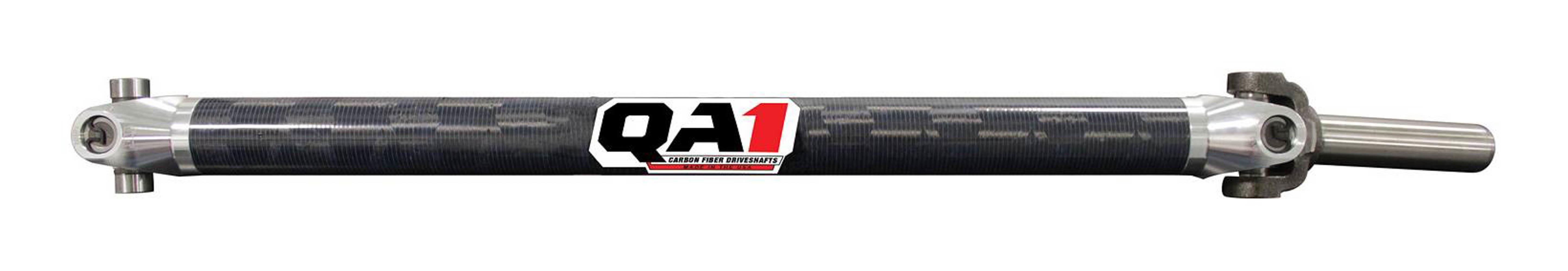 QA1 JJ-12201 Drive Shaft, Dirt Modified, 29 in Long, 2.25 in OD, 1310 U-Joints, 8 in Slip Yoke, Carbon Fiber, Universal, Each