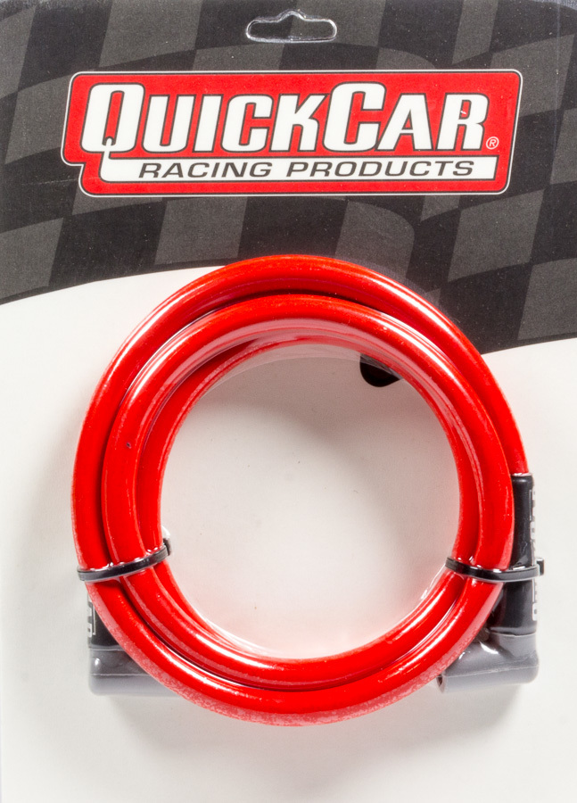 QuickCar 40-601 Coil Wire, Spiral Core, 11.5 mm, Sleeved, 60 in Long, Red, HEI Style Terminal, Each