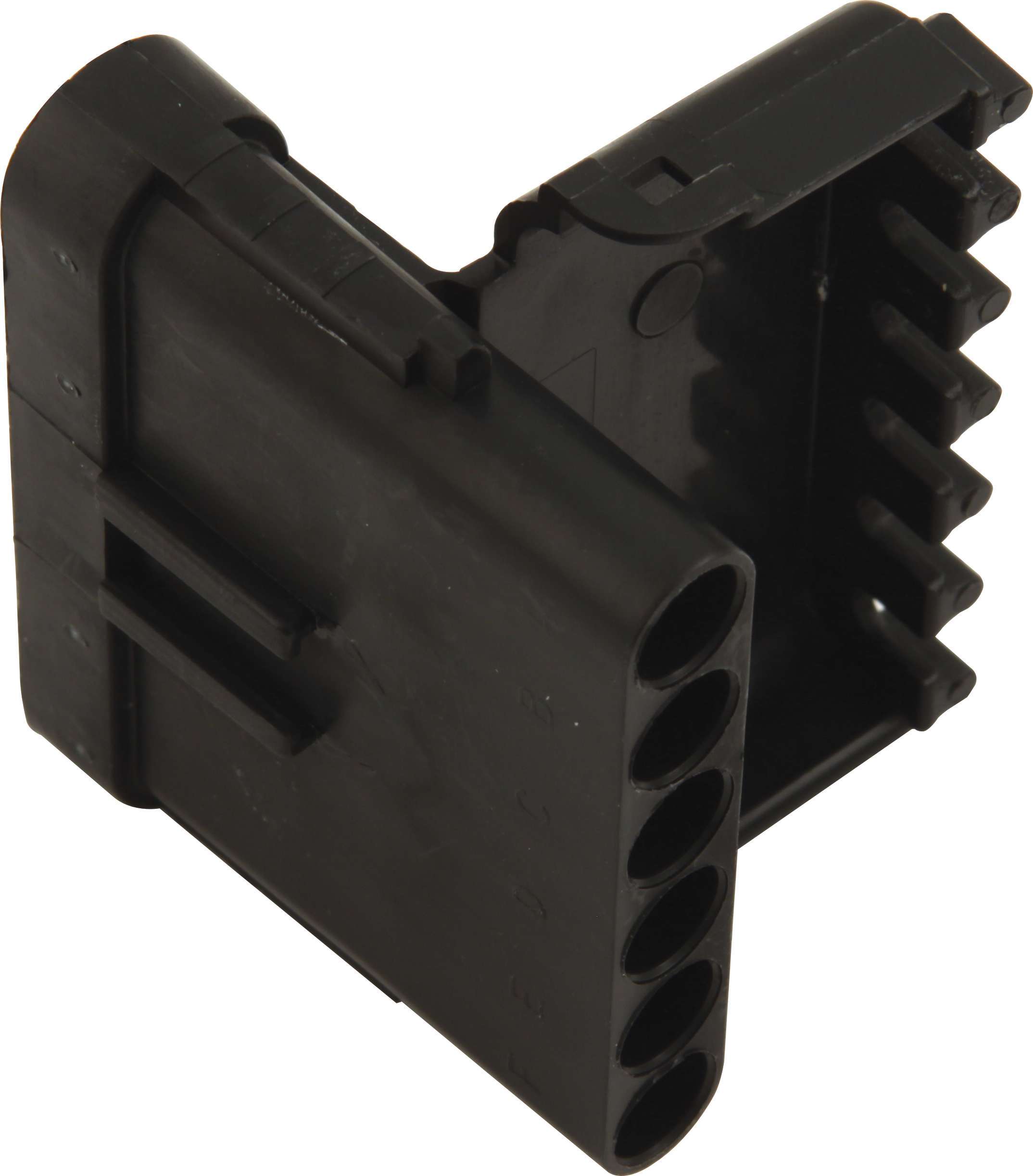 QuickCar 50-361 Electrical Connector, Weather Pack Sealed Connector, 6 Pin, Male, Plastic, Black, Each