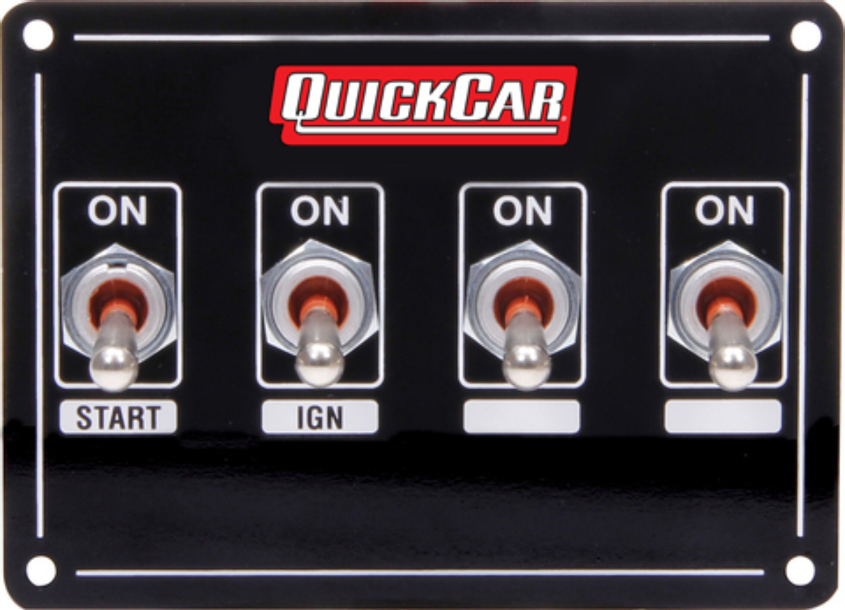 QUICKCAR RACING PRODUCTS — QUICKCAR RACING PRODUCTS Ignition Panel Extreme 4 Switch Single Ignition