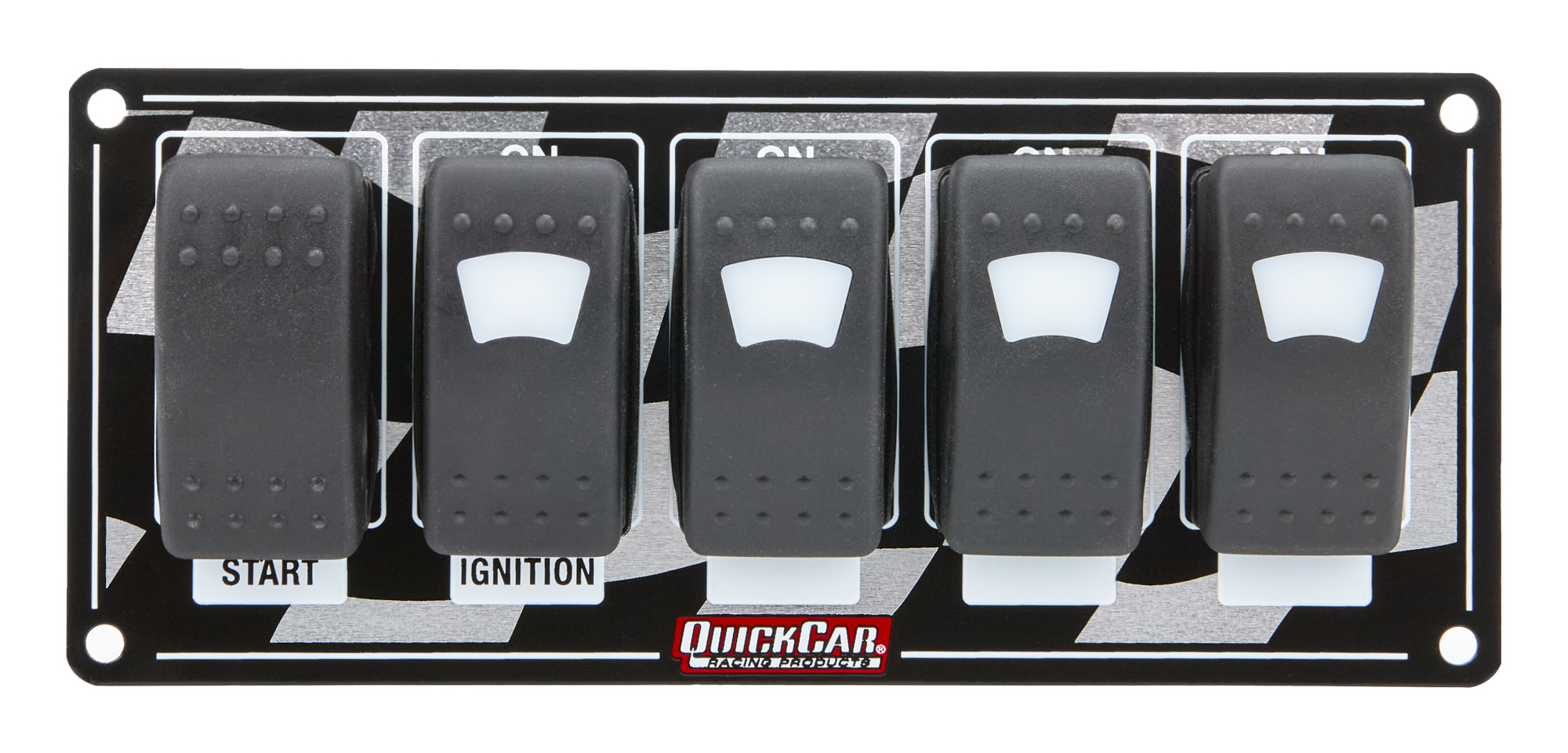 QUICKCAR RACING PRODUCTSIgnition Panel w/ Rocker Switches & Lights