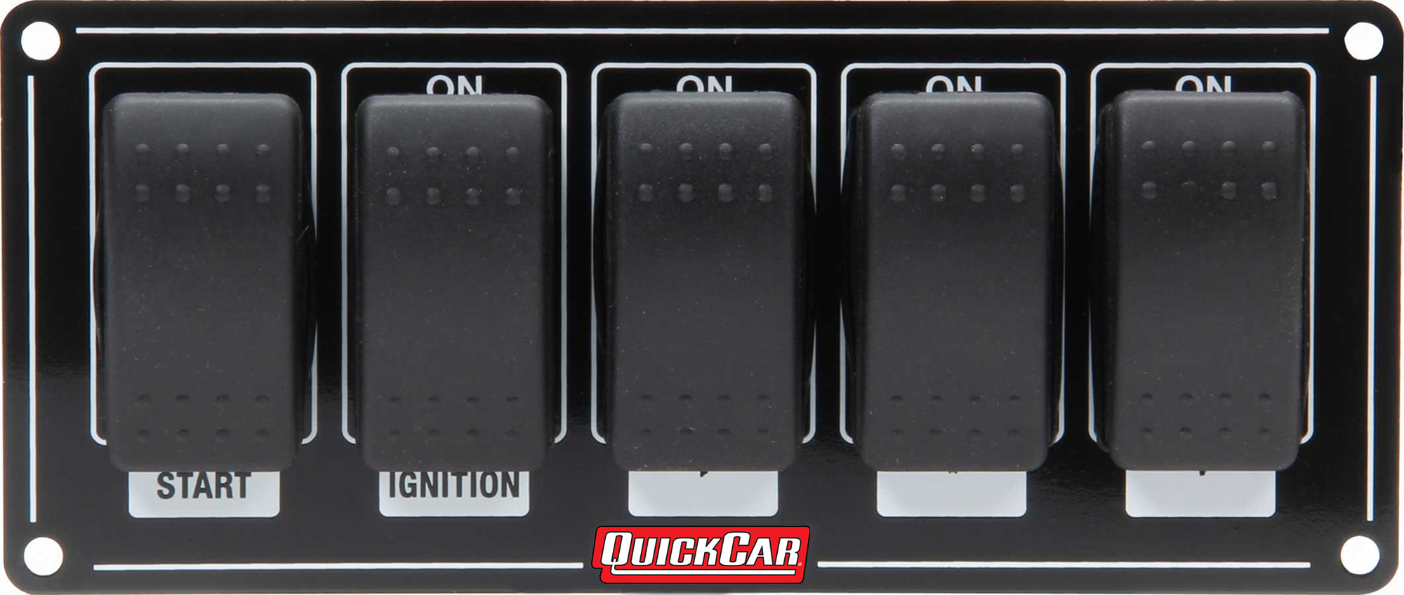QuickCar 52865 Switch Panel, Dash Mount, 7 x 3 in, 4 Rocker