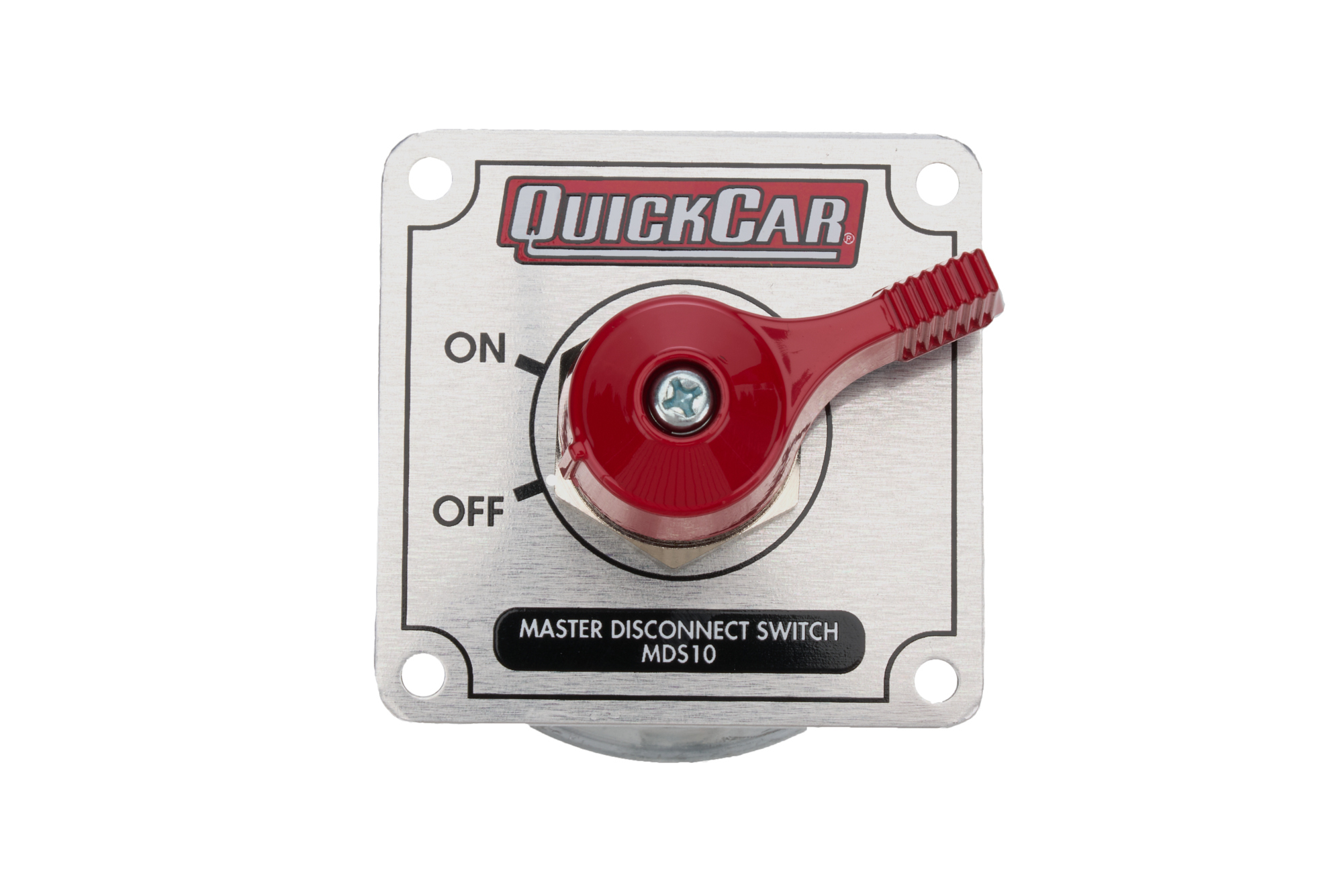 QUICKCAR RACING PRODUCTS — QUICKCAR RACING PRODUCTS Master Disconnect 250A 3 Post Silver Panel
