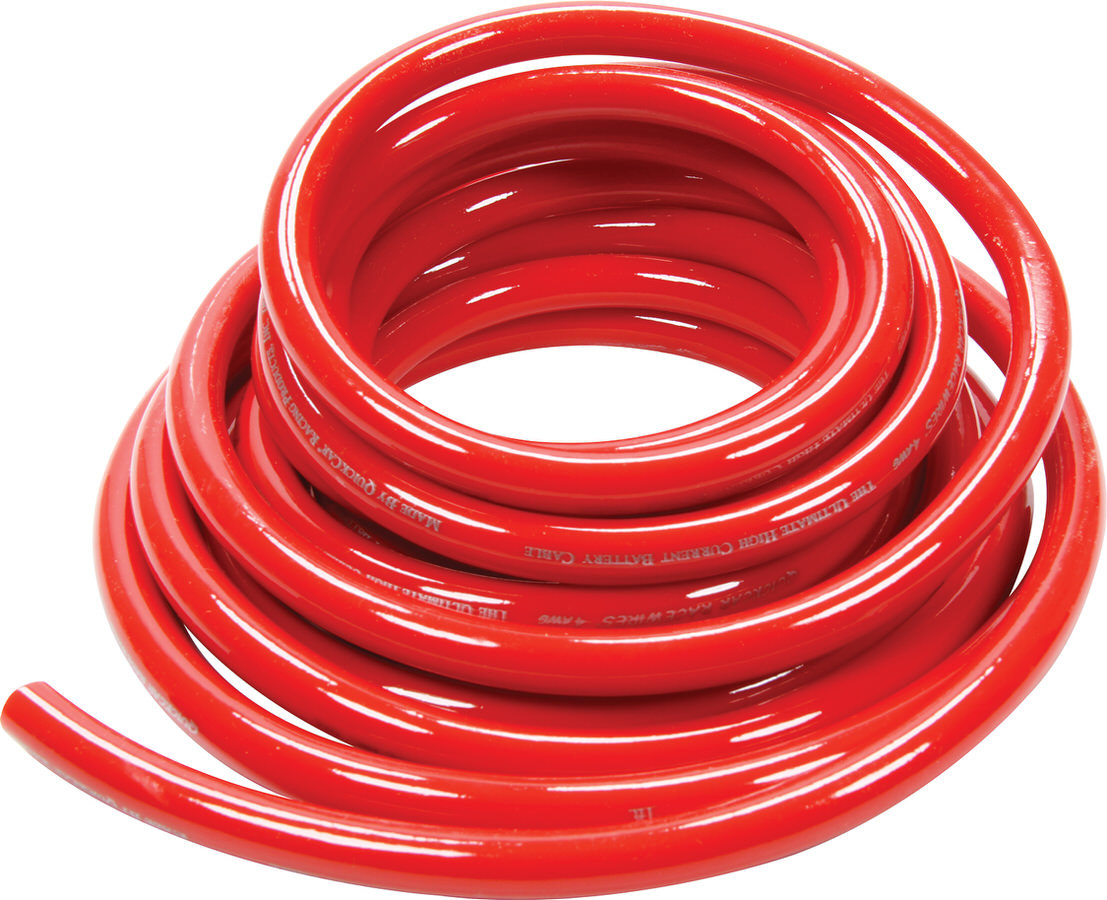 QuickCar 57-1541 Battery Cable, 4 Gauge, 15 ft, Copper, Red, Each