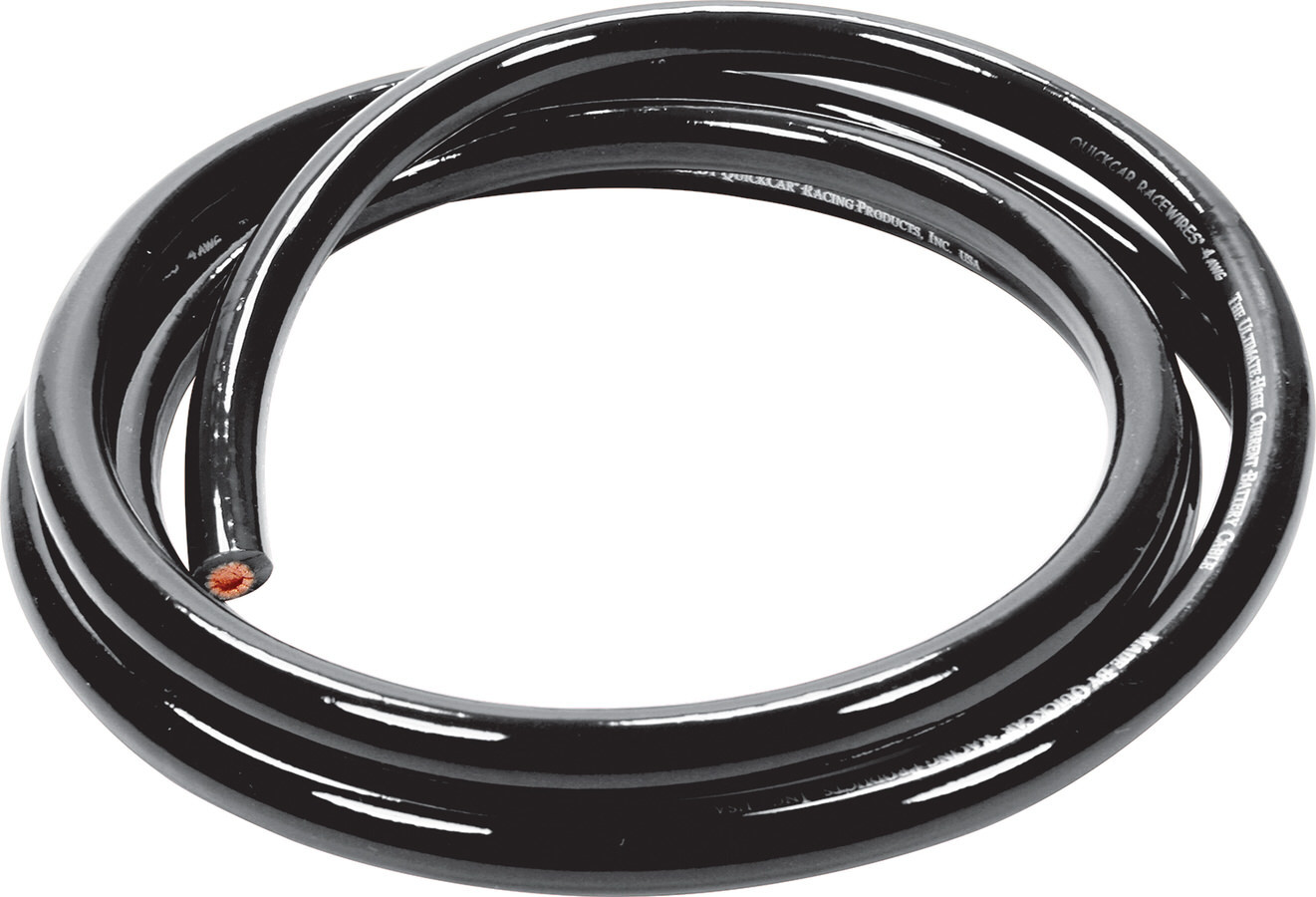 QuickCar 57-343 Battery Cable, 4 Gauge, 5 ft, Copper, Black, Each