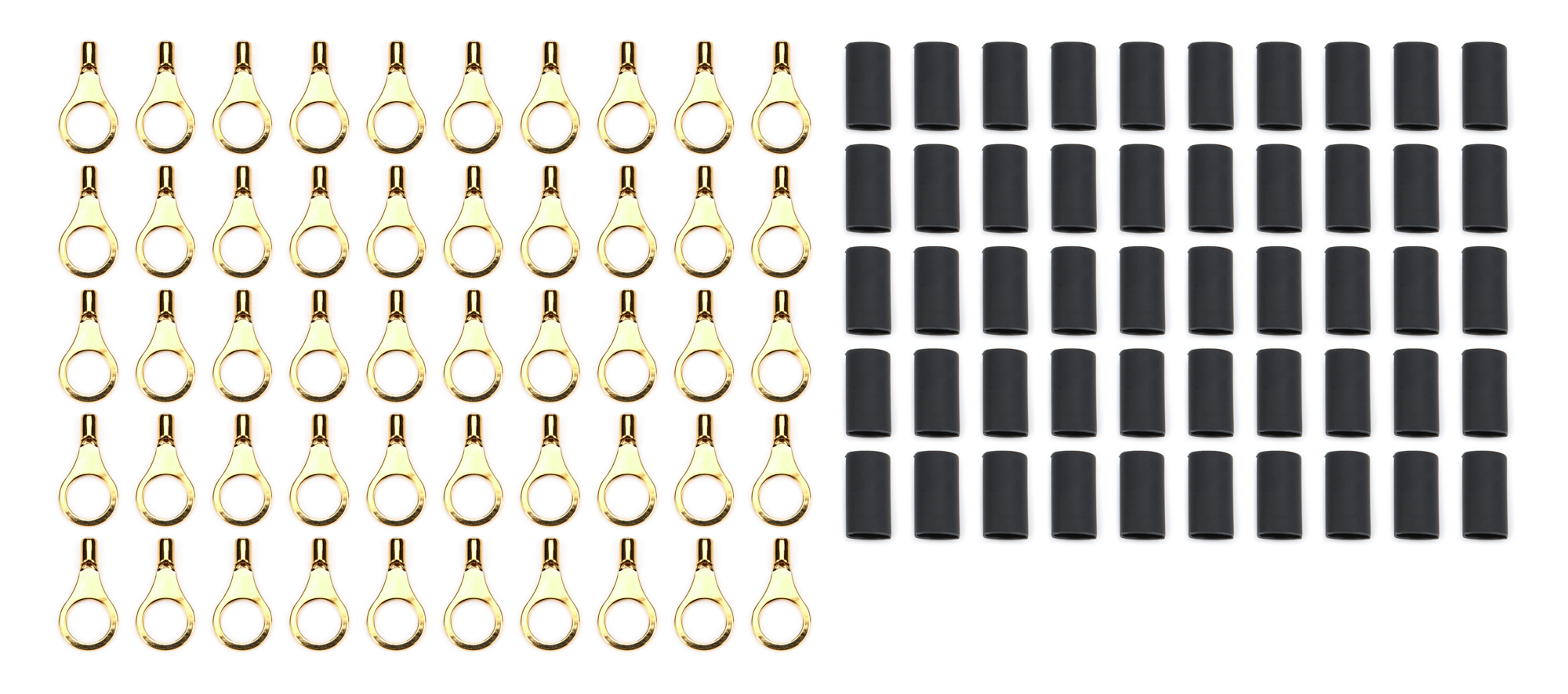 QUICKCAR RACING PRODUCTS — QUICKCAR RACING PRODUCTS Ring Terminal 5/16in 18- 22 Ga w/Heat Shrink 50pk
