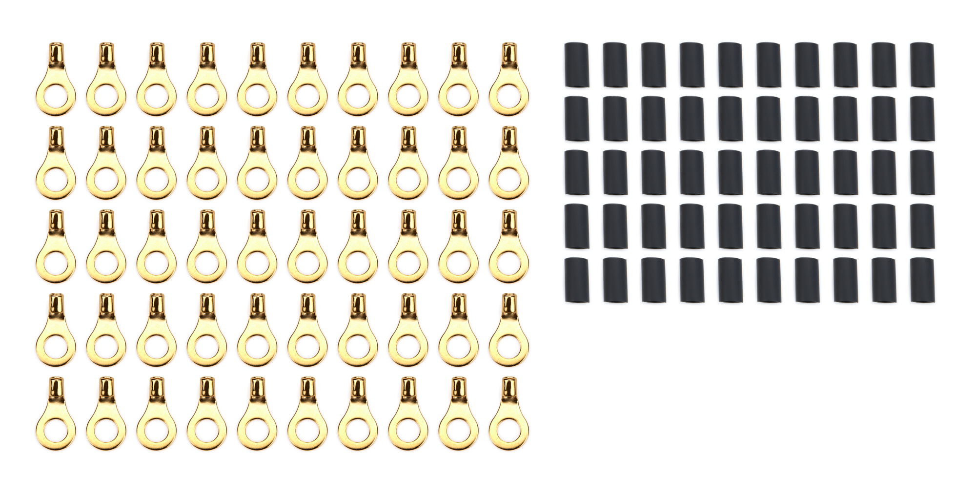 QUICKCAR RACING PRODUCTS — QUICKCAR RACING PRODUCTS Ring Terminal 5/16in 10- 12 Ga w/Heat Shrink 50pk