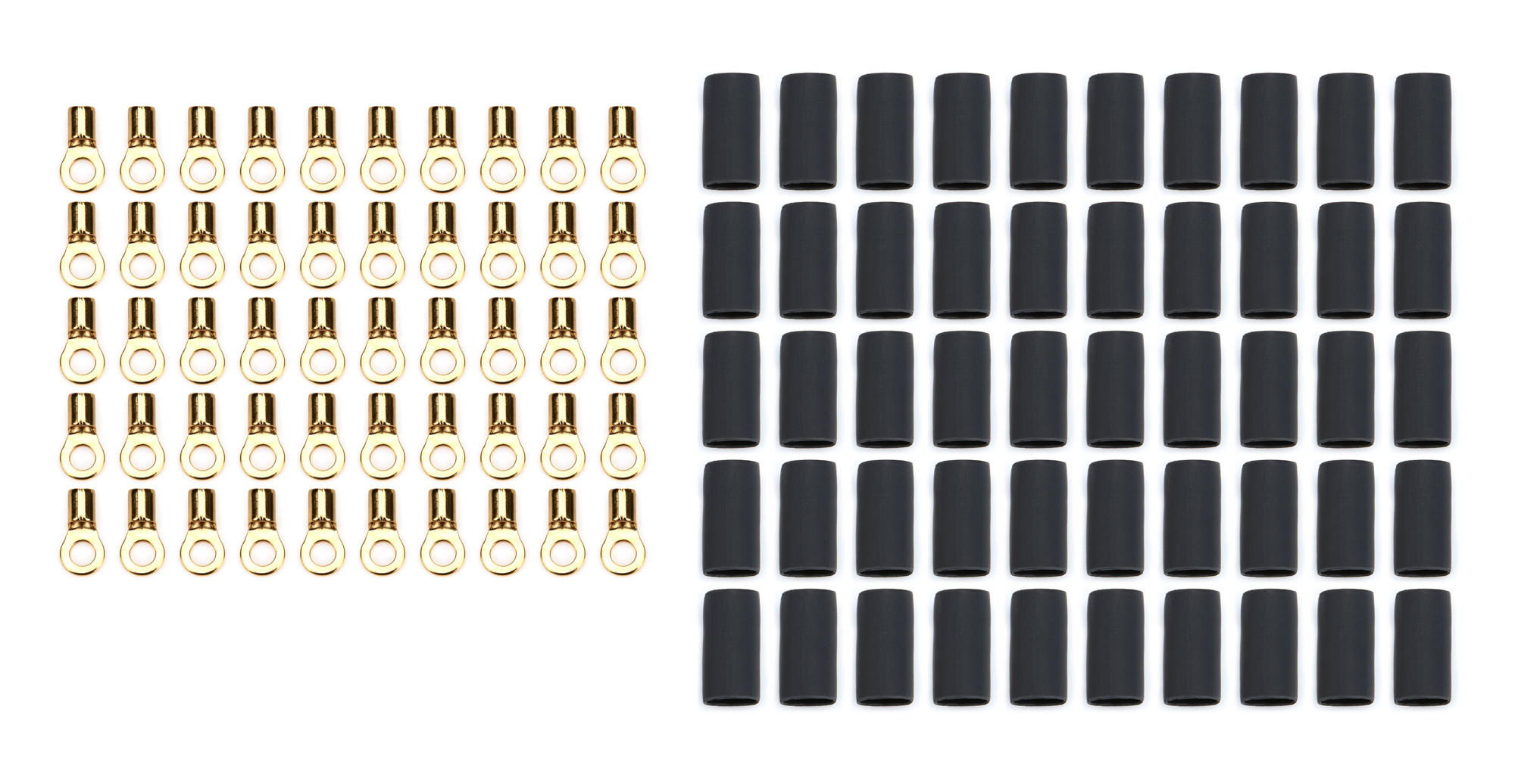 QUICKCAR RACING PRODUCTS — QUICKCAR RACING PRODUCTS Ring Terminal #6 14-16 Ga w/Heat shrink 50pk