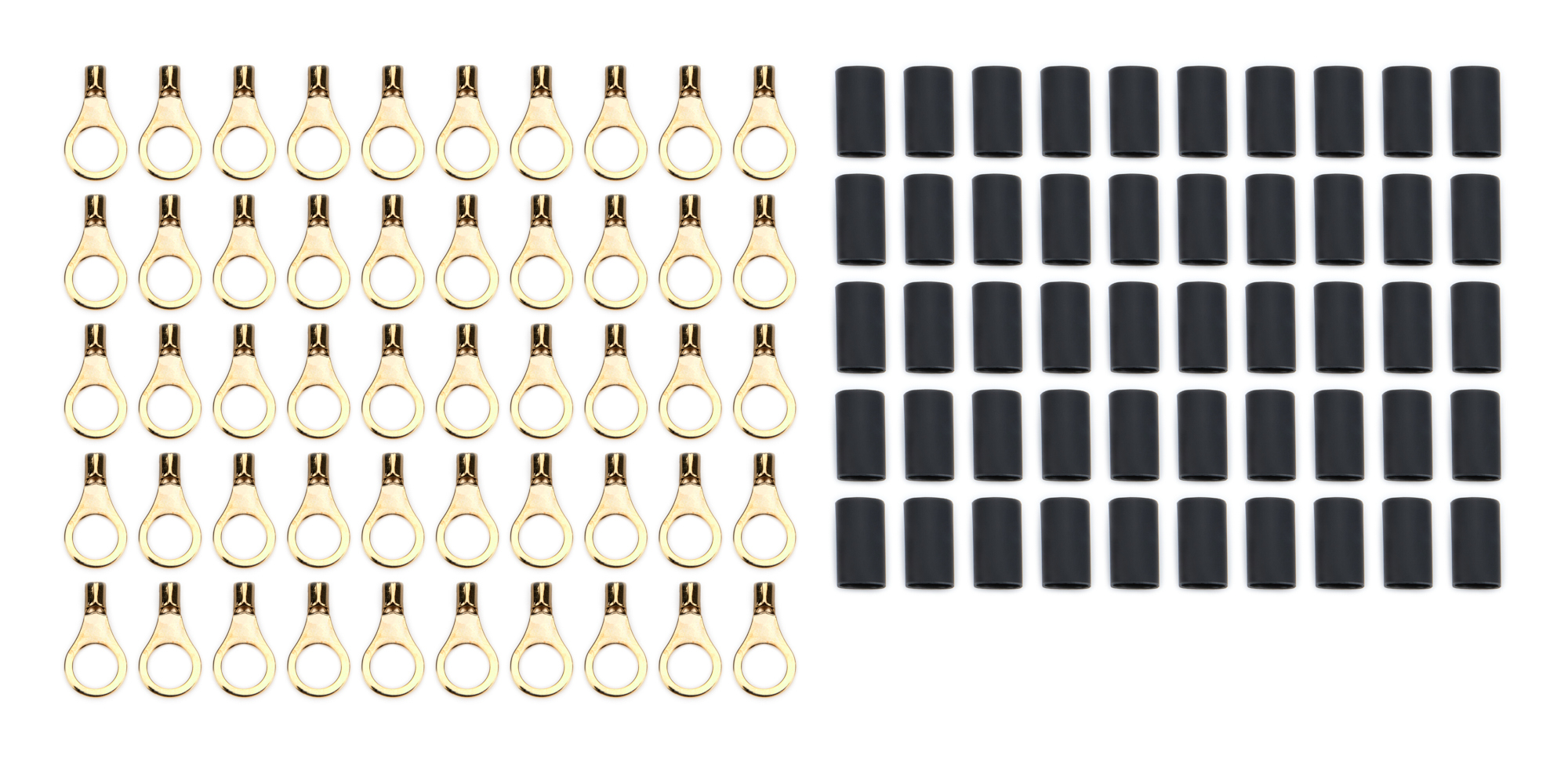 QUICKCAR RACING PRODUCTS — QUICKCAR RACING PRODUCTS Ring Terminal 5/16in 14- 16 Ga w/Heat Shrink 50pk