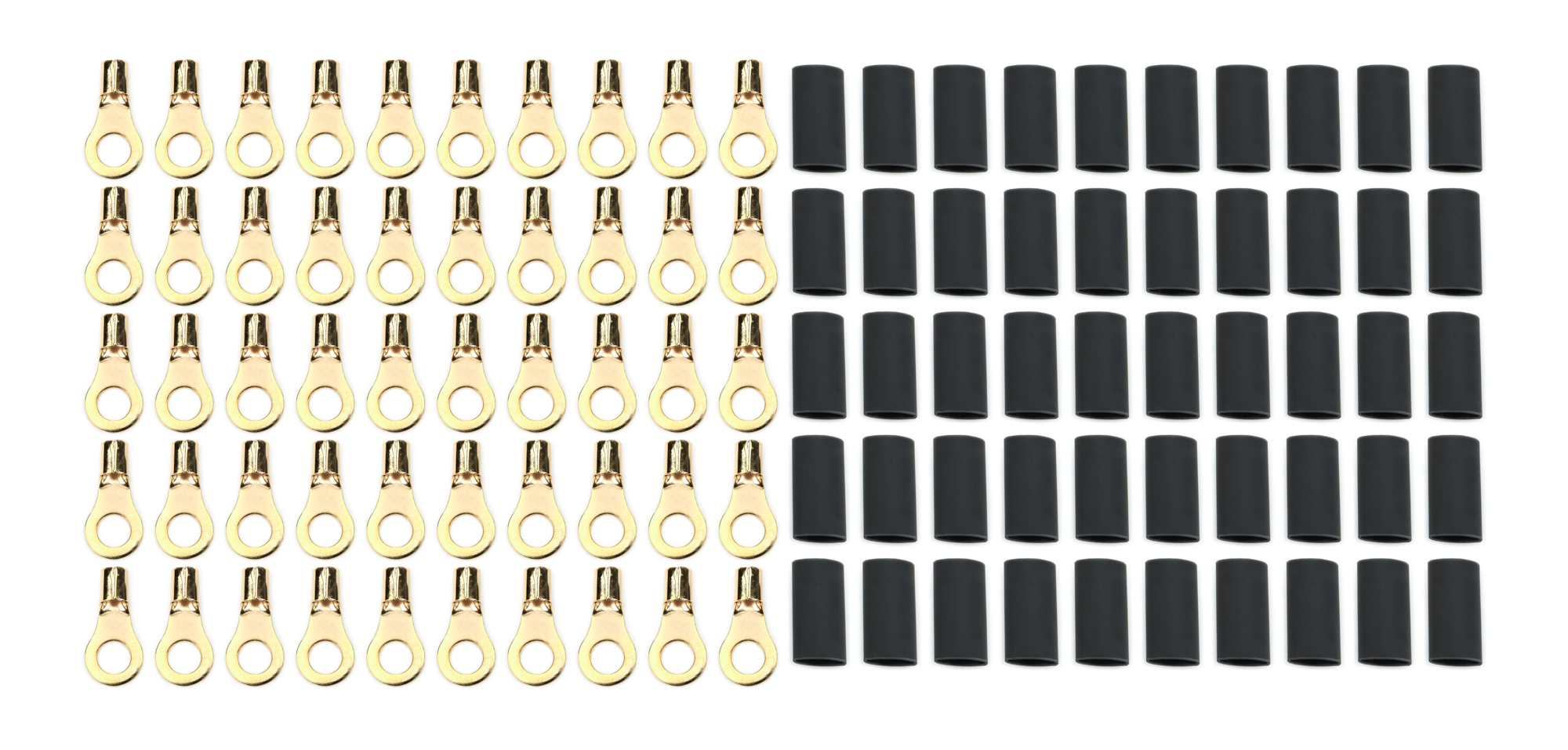 QUICKCAR RACING PRODUCTS — QUICKCAR RACING PRODUCTS Ring Terminal 5/16in 8 Ga w/Heat Shrink 50pk