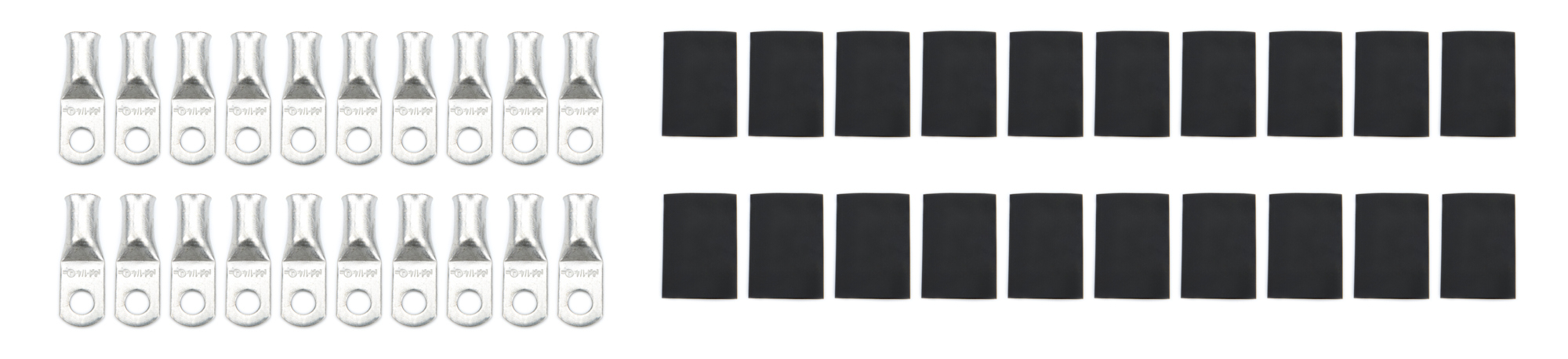 QUICKCAR RACING PRODUCTS — QUICKCAR RACING PRODUCTS Ring Terminal 1/4in 4 Ga w/Heat Shrink 20pk
