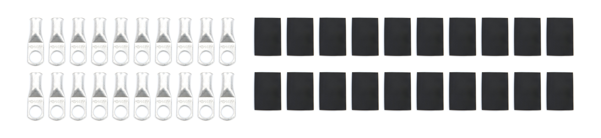 QUICKCAR RACING PRODUCTS — QUICKCAR RACING PRODUCTS Ring Terminal 3/8in 4 Ga w/Heat Shrink 20pk