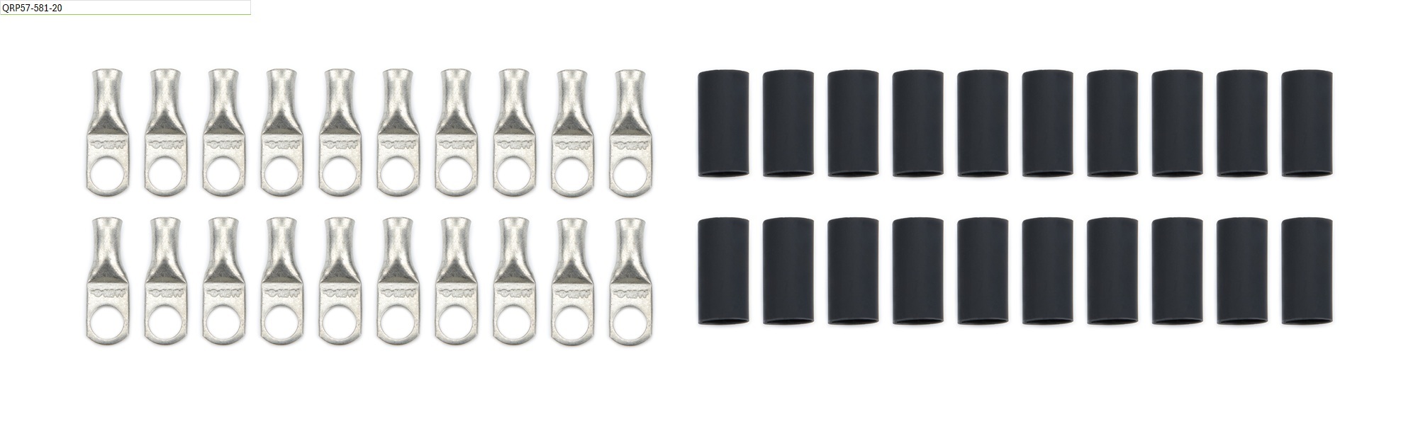 QUICKCAR RACING PRODUCTS — QUICKCAR RACING PRODUCTS Ring Terminals 5/16in 6 Ga w/Heat Shrink 20pk