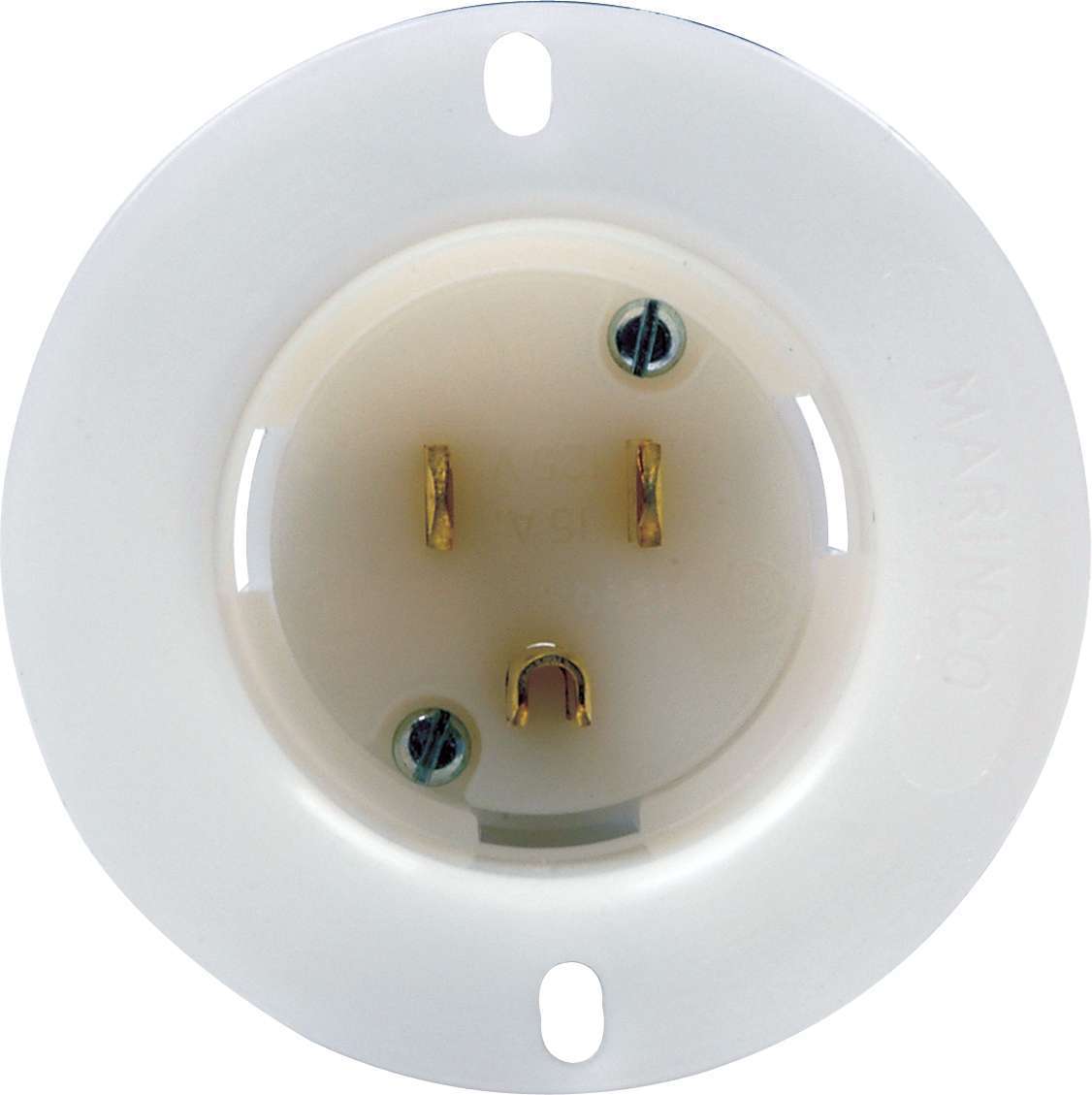 QuickCar 57-710 - Male Recessed Outlet 110 Volt
