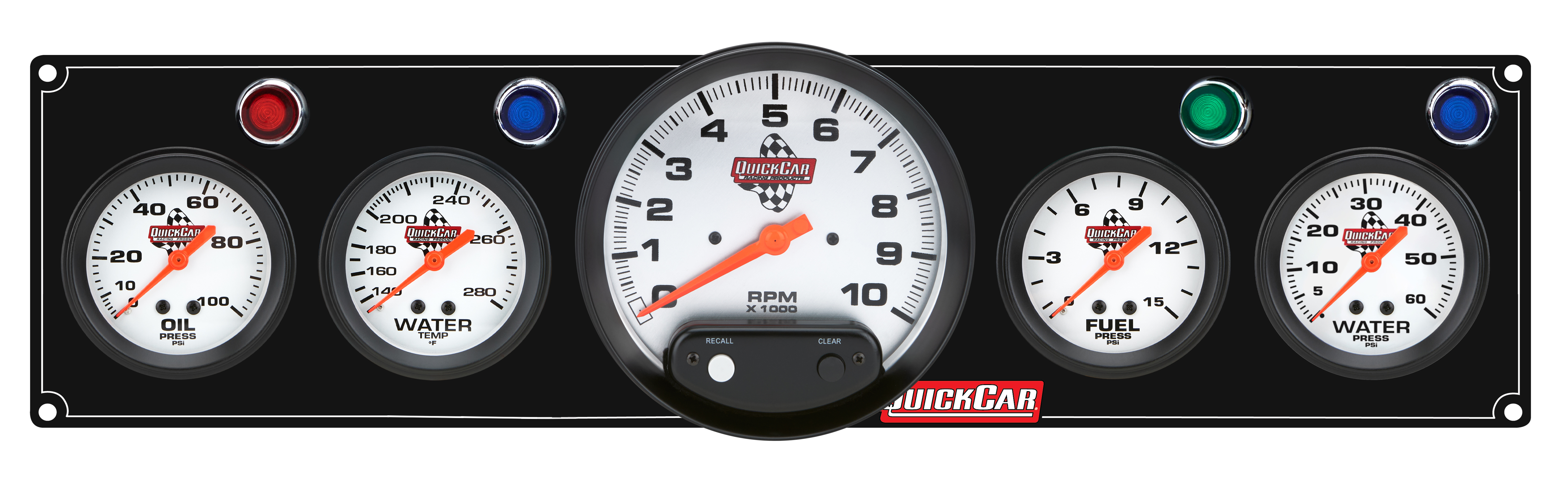 QUICKCAR RACING PRODUCTS — QUICKCAR RACING PRODUCTS 4-1 Gauge Panel OP/WT/FP15/WP Black