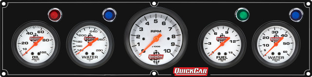 QUICKCAR RACING PRODUCTS — QUICKCAR RACING PRODUCTS 4-1 Gauge Panel OP/WT/FP15/WP Black