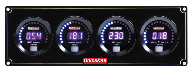 QUICKCAR RACING PRODUCTS — QUICKCAR RACING PRODUCTS Digital 4 Gauge Panel OP/WT/OT/WP
