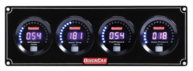 QUICKCAR RACING PRODUCTS — QUICKCAR RACING PRODUCTS Digital 4 Gauge Panel OP/WT/FP100/WP