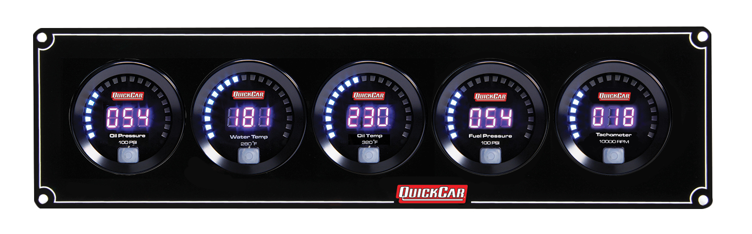 QUICKCAR RACING PRODUCTS — QUICKCAR RACING PRODUCTS Digital 4-1 Gauge Panel OP/WT/OT/FP100