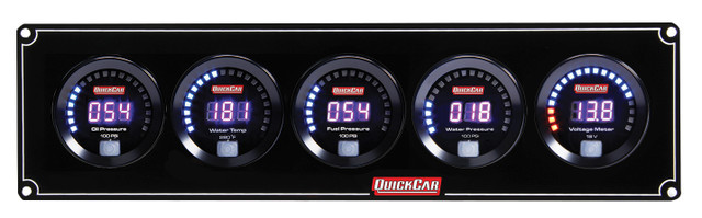 QUICKCAR RACING PRODUCTS — QUICKCAR RACING PRODUCTS Digital 5 Gauge Panel OP/WT/FP100/WP/VT