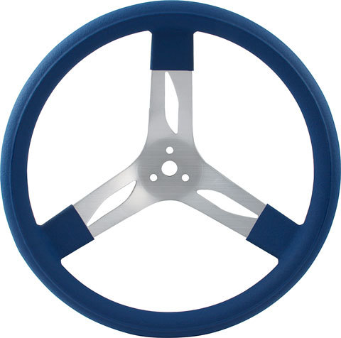 17in Steering Wheel Alum Blue