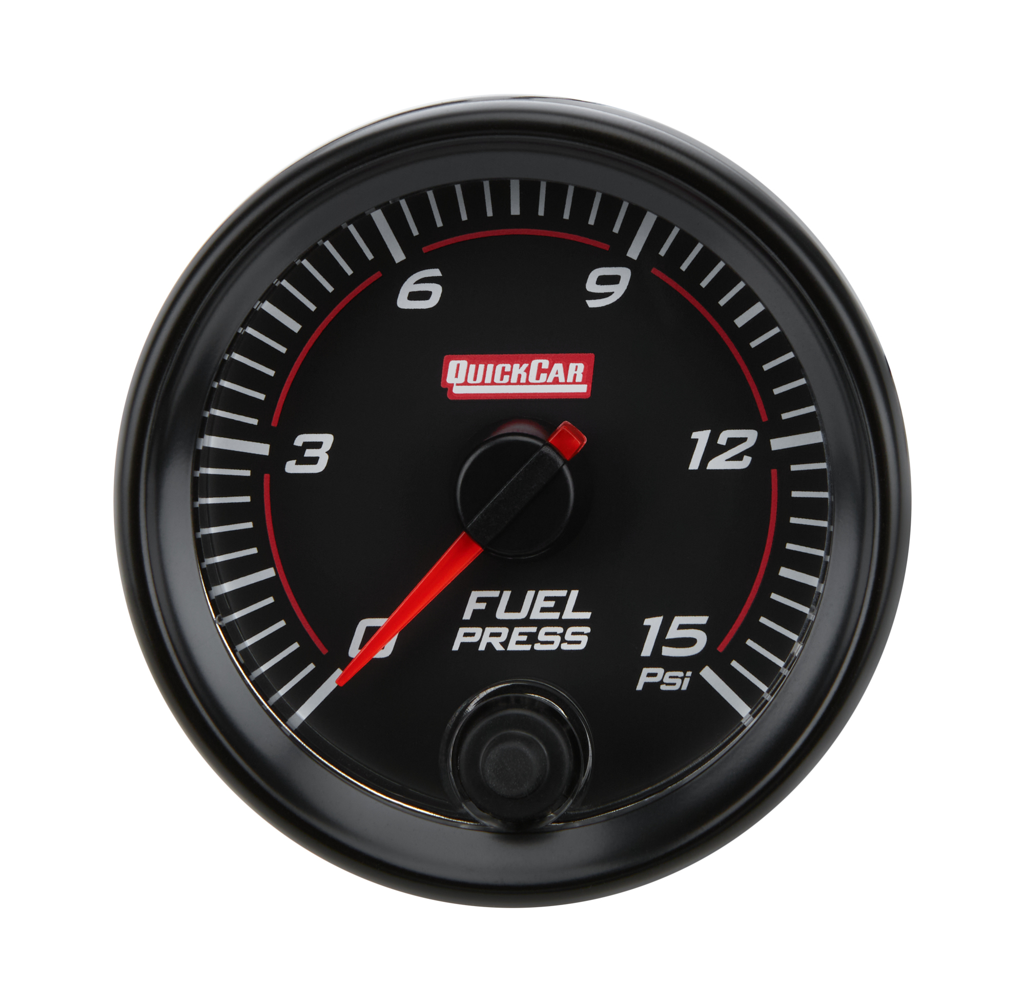 QuickCar 69000 Fuel Pressure Gauge, Redline, 015 psi, Elec