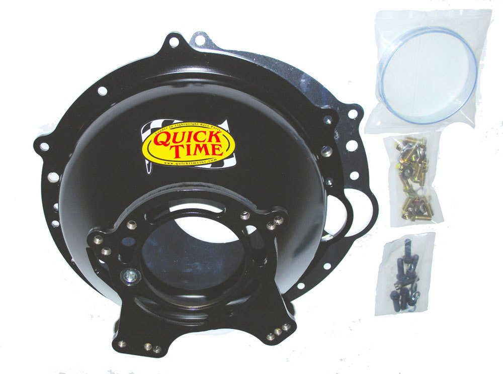 Quick Time RM-6037 Bellhousing, QuickTime, Hardware Included, SFI 6.1, Steel, Black Paint, GM LS-Series to Ford T5, GM LS-Series, Kit