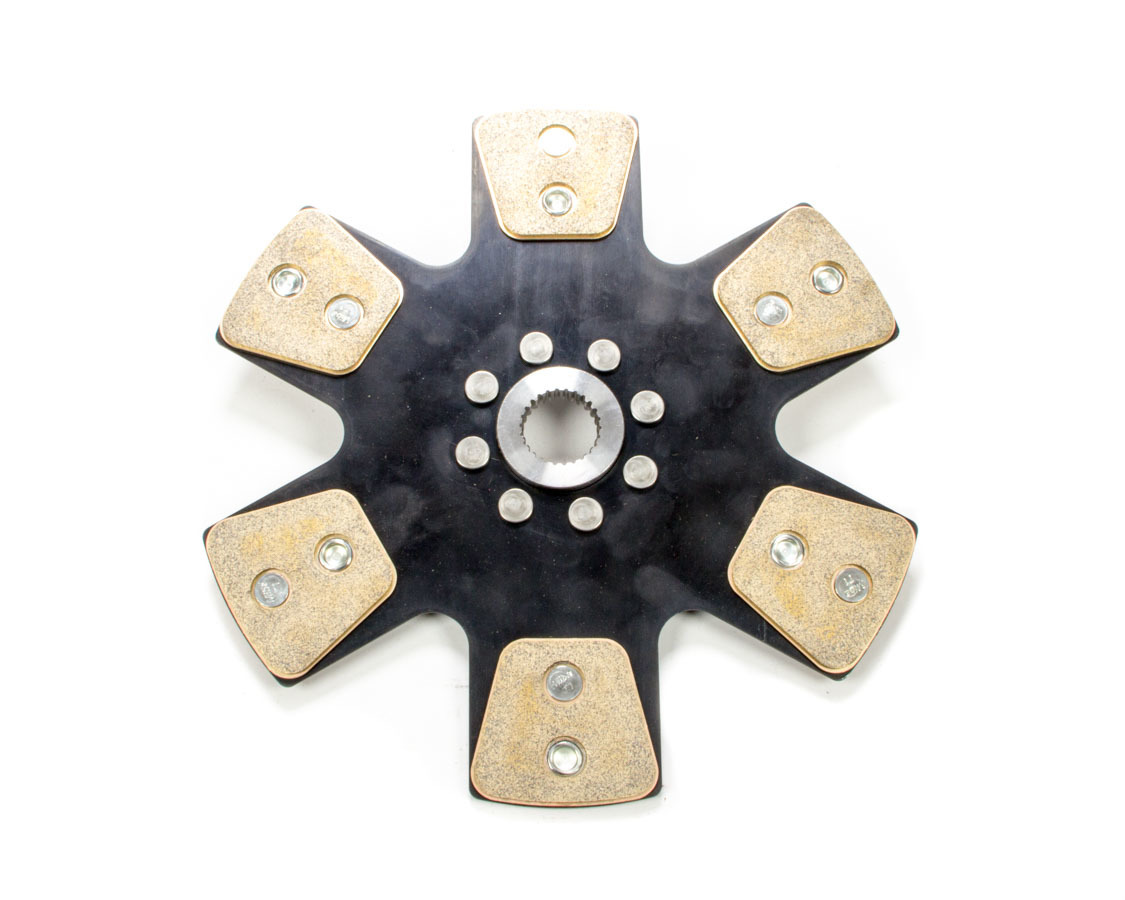 Ram Clutch 1029 - Clutch Disc, 1000 Series, 10-1/2 in Diameter, 1-1/8 in x 26 Spline, Rigid Hub, 6 Puck, Metallic, Universal, Each