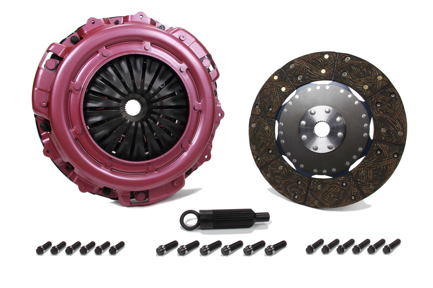 Clutch Kit - Concept 10.5 - Dual Disc - 10 1/2 in Diameter - 1-1/8 in x 26 Spline - Spring Hub - Organic - GM LS-Series - Kit