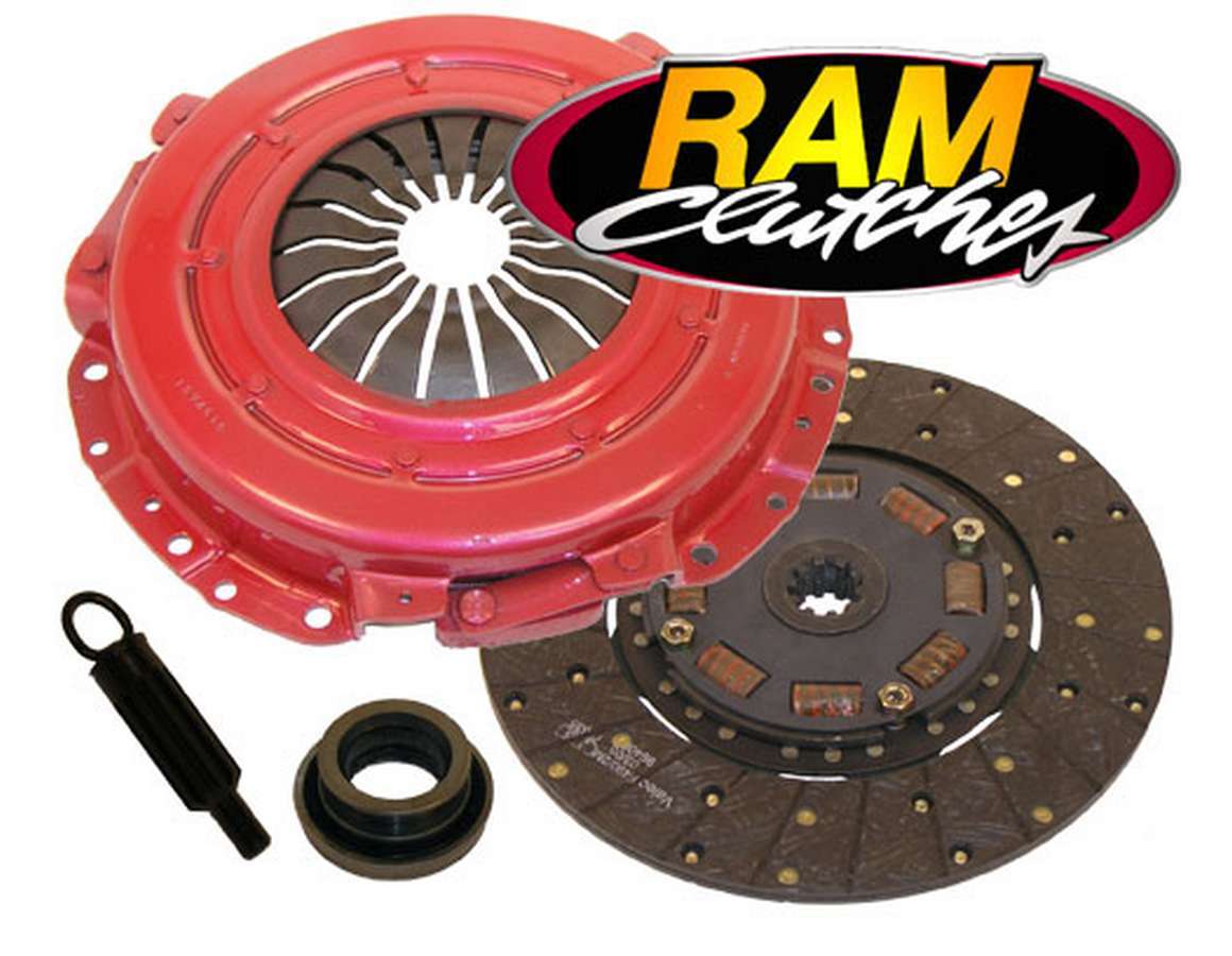 Ram Clutch 88951HDX - Clutch Kit, HDX, Single Disc, 11 in Diameter, 1-1/16 in x 10 Spline, Sprung Hub, Organic, Ford Modular, Ford Mustang 1999-2004, Kit