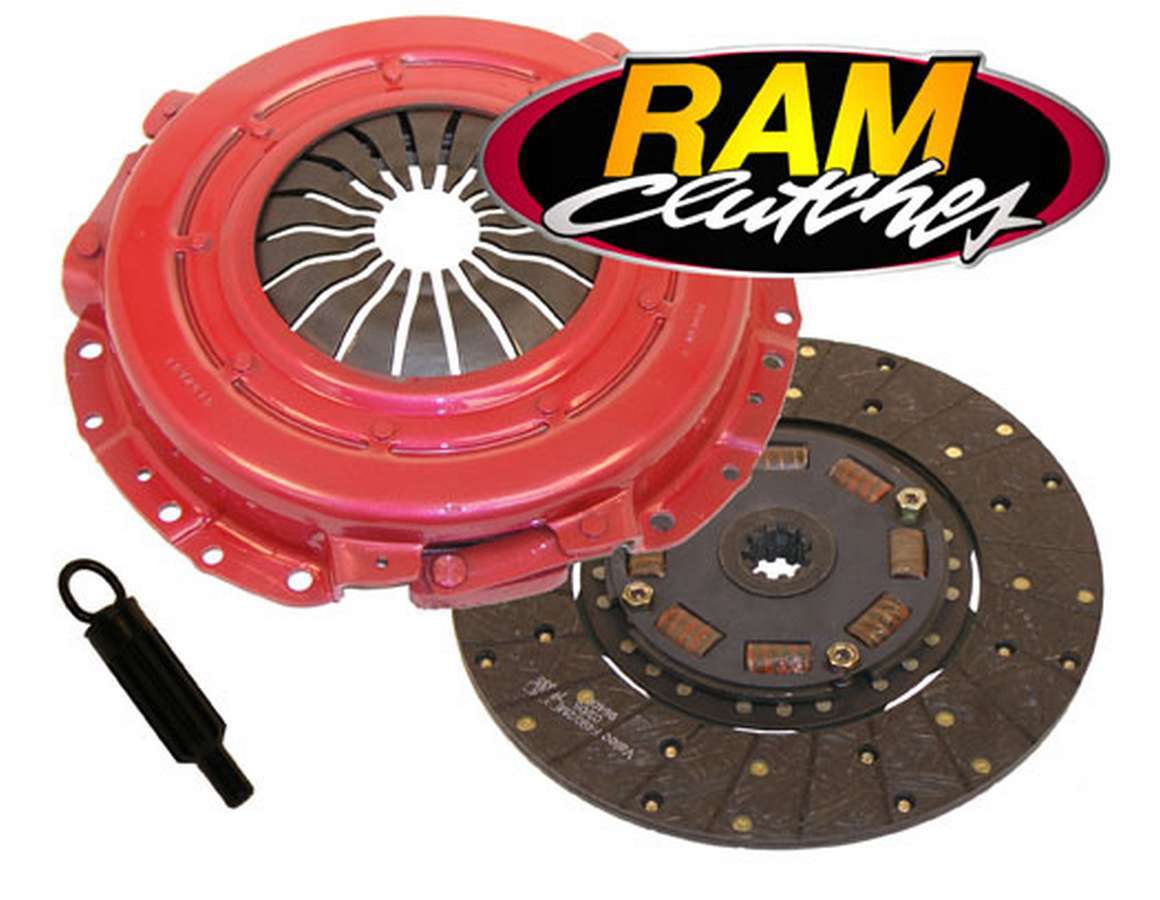 Ram Clutch 88952HDX - Clutch Kit, HDX, Single Disc, 11 in Diameter, 1-1/16 in x 10 Spline, Sprung Hub, Organic, Ford Modular, Ford Mustang 2005-10, Kit