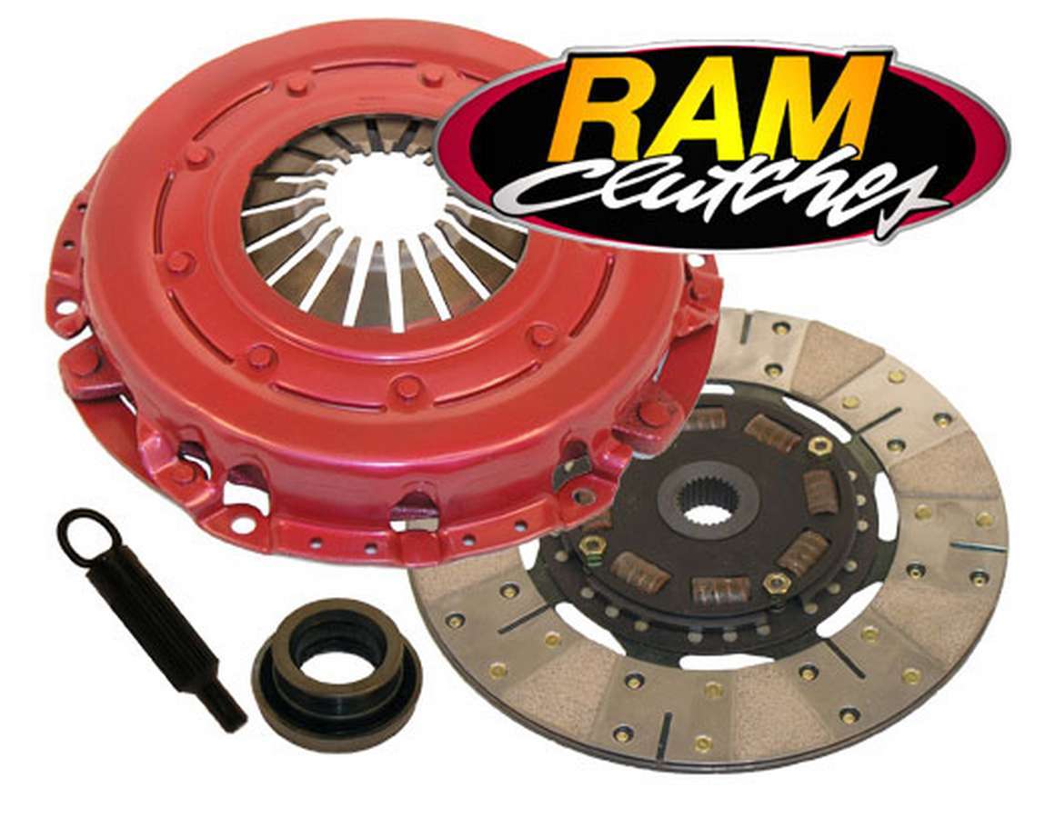 Ram Clutch 98730 - Clutch Kit, Power Grip, Single Disc, 10-1/2 in Diameter, 1-1/8 in x 26 Spline, Sprung Hub, Metallic / Organic, GM F-Body 1982-92, Kit
