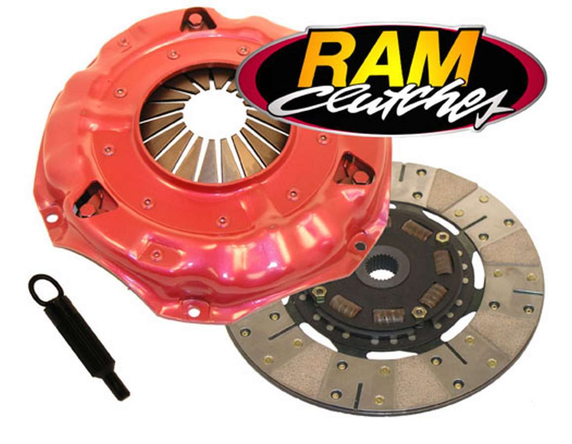 Ram Clutch 98931 - Clutch Kit, Power Grip, Single Disc, 11 in Diameter, 1-1/8 in x 26 Spline, Sprung Hub, Metallic / Organic, GM LS-Series, Kit